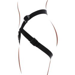 Get Real TOYJOY Harnais pour Gode ceinture Strap-On Get Real Noir